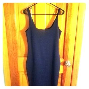 Navy body con dress